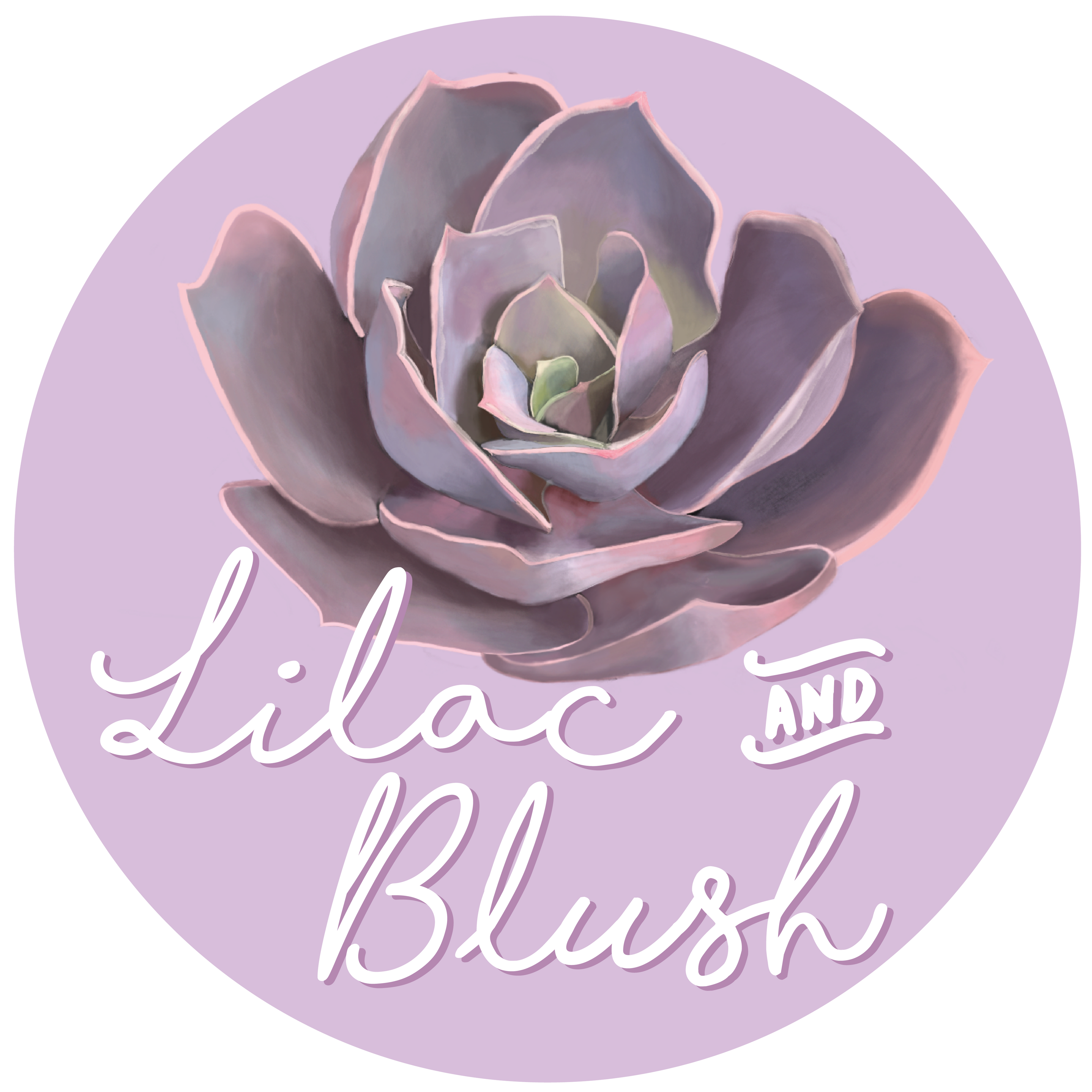 Lilac & Blush Succulents
